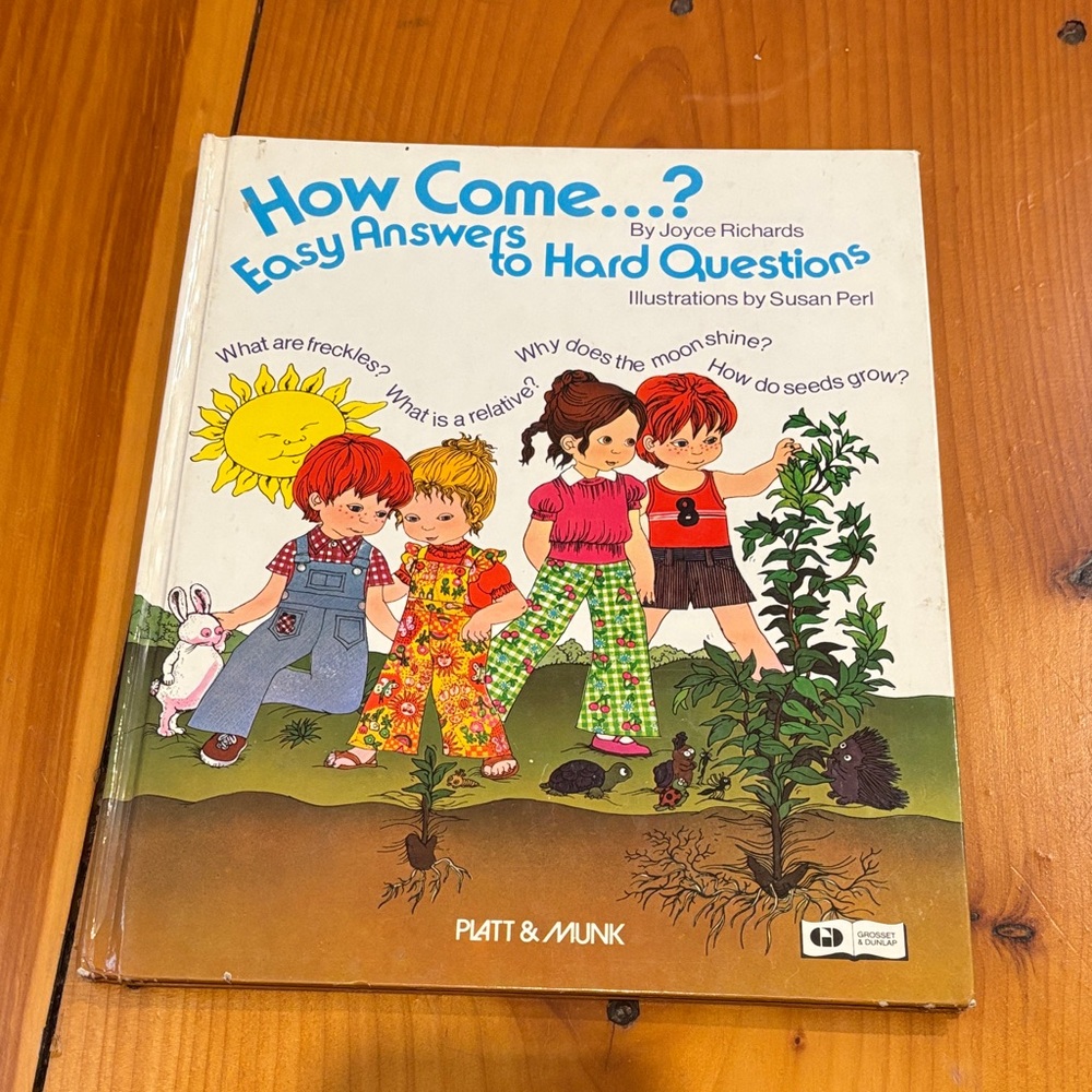 Vintage 1986 Redhead Ginger "How Come...? Easy Answers to Hard Questions Book"